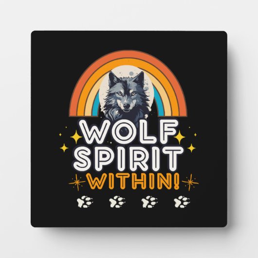 Wolf Geist im Inneren Fotoplatte (Vorderseite)
