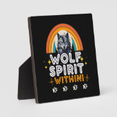 Wolf Geist im Inneren Fotoplatte (Vorderseite)
