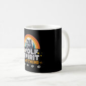 Wolf Geist im Inneren Kaffeetasse (VorderseiteRechts)