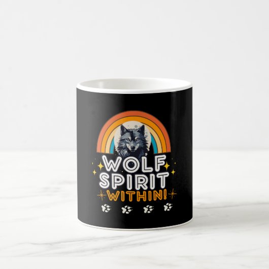 Wolf Geist im Inneren Kaffeetasse (Mittel)