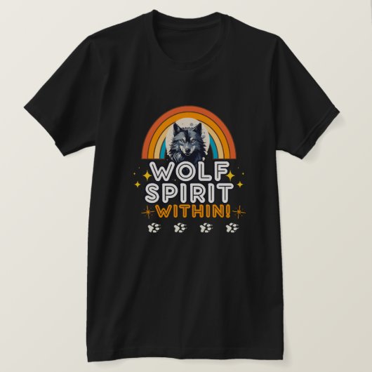 Wolf Geist im Inneren T-Shirt (Design vorne)