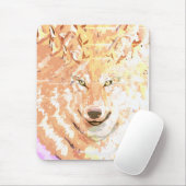 Wolf-Geist-Kunstwerk Mousepad (Mit Mouse)