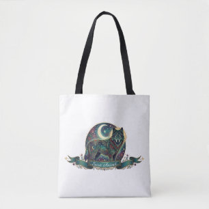 Wolf-Geist-Tier Himmels-Art Nouveau Tasche