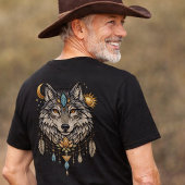 Wolf-Geisttier | Boho-Wolf-Totem T-Shirt