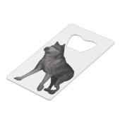 Wolf Geldbeutel Flaschenöffner (Rückseite Schrägansicht)