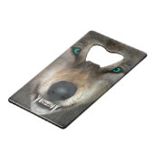 Wolf Geldkarten Flaschenöffner (Rückseite Schrägansicht)