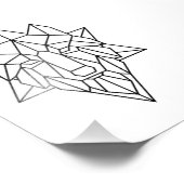 Wolf geometric art Wall Art Décor Posters  Fotodruck (Ecke)