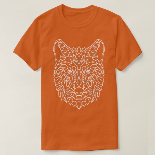Wolf Geometric as Geometric 1 T-Shirt (Design vorne)
