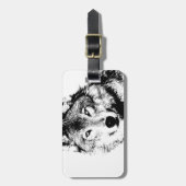 Wolf Gepäckanhänger (Vorderseite vertikal)