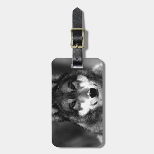 Wolf Gepäckanhänger (Vorderseite vertikal)