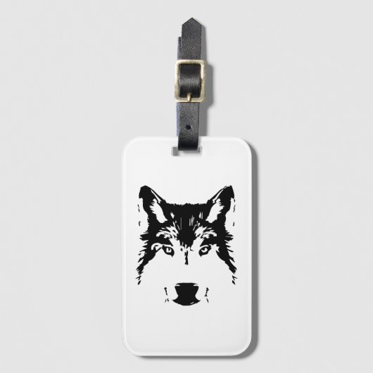 Wolf Gepäckanhänger (Vorderseite Vertikal)