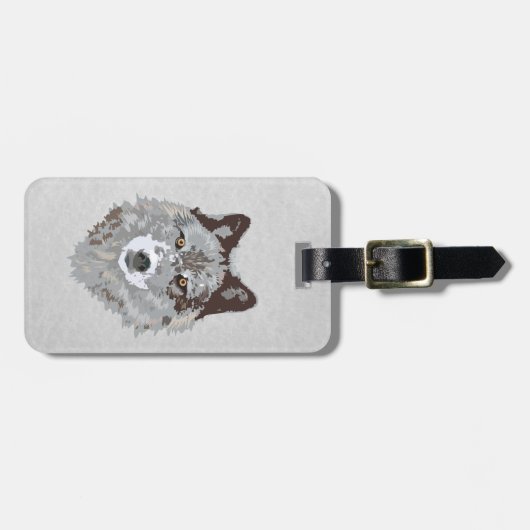 Wolf Gepäckanhänger (Vorderseite horizontal)