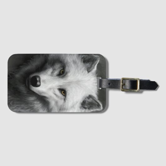 Wolf Gepäckanhänger (Vorderseite (Horizontal))