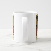 Wolf Geschenk Frau Jugendstil Russland Ornament Jumbo-Tasse (Rückseite)