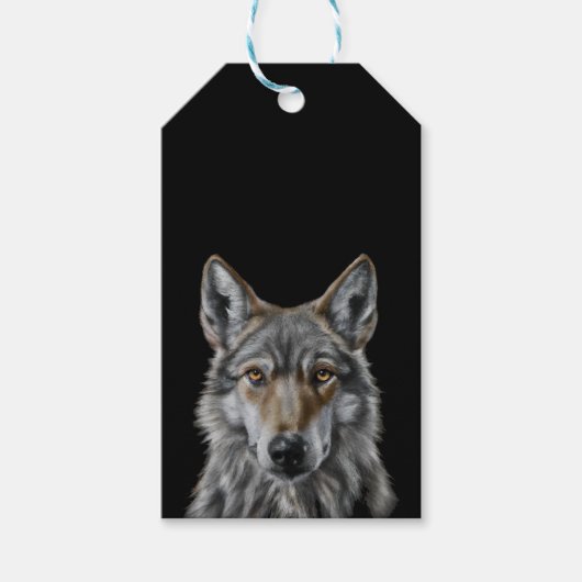 Wolf Geschenkanhänger (Vorderseite)