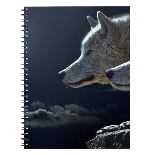 Wolf-Geschenke Notizblock (Vorderseite)
