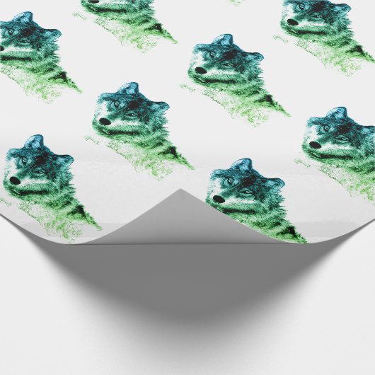 Wolf Geschenkpapier (Ecke)