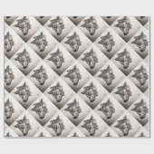 Wolf Geschenkpapier (Flach)