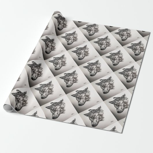 Wolf Geschenkpapier (Ungerollt)