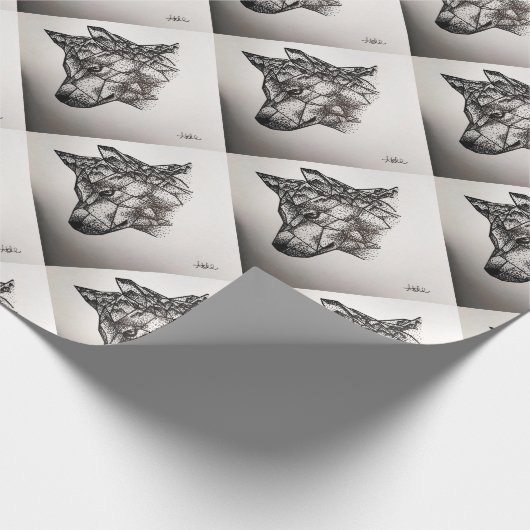 Wolf Geschenkpapier (Ecke)