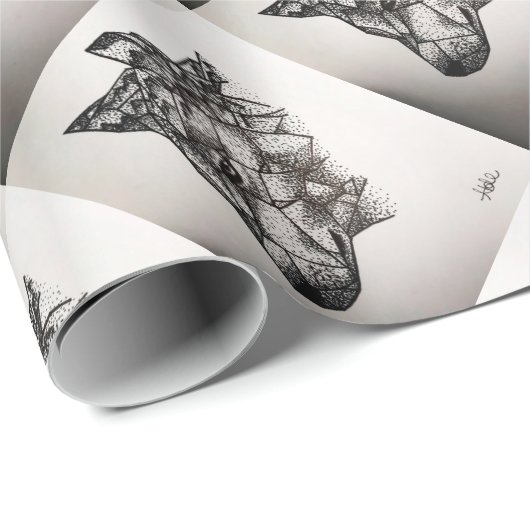Wolf Geschenkpapier (Rolleneckpunkt)