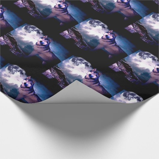 Wolf Geschenkpapier (Ecke)