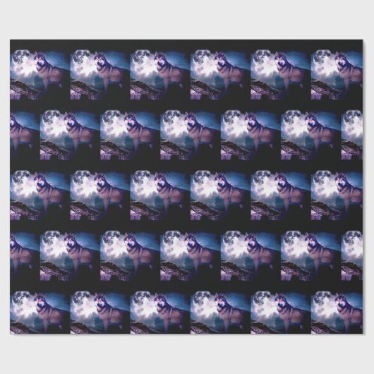 Wolf Geschenkpapier (Flach)