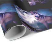 Wolf Geschenkpapier (Rolleneckpunkt)