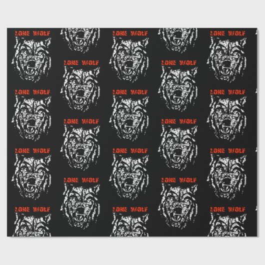 Wolf Geschenkpapier (Flach)