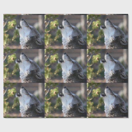 Wolf Geschenkpapier (Flach)