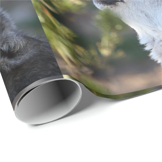 Wolf Geschenkpapier (Rolleneckpunkt)