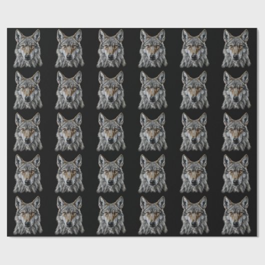 Wolf Geschenkpapier (Flach)