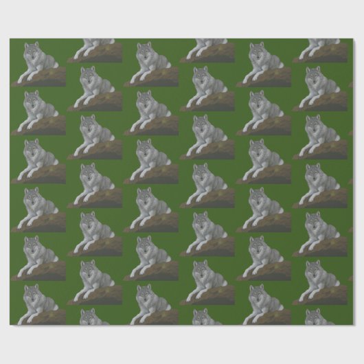Wolf Geschenkpapier (Flach)