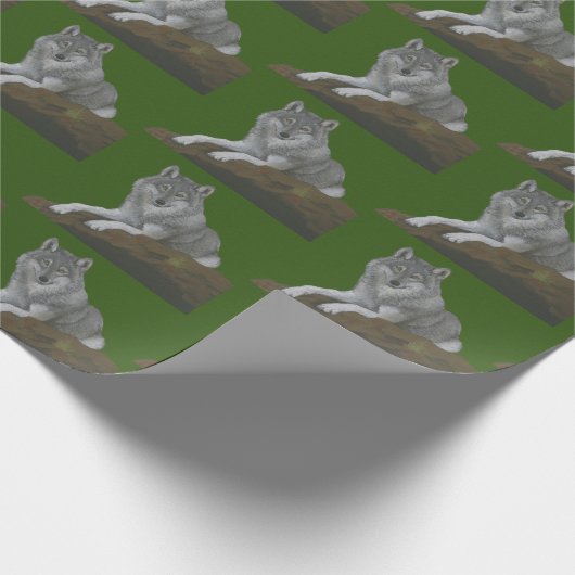 Wolf Geschenkpapier (Ecke)