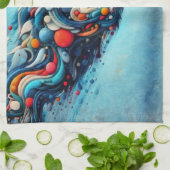 Wolf Geschirrtuch (Gefaltet)