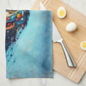 Wolf Geschirrtuch (Viertel Falte)