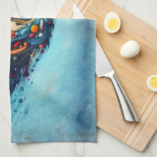 Wolf Geschirrtuch (Viertel Falte)