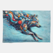 Wolf Geschirrtuch (Horizontal)