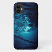 Wolf Gesicht im dunklen Fantasy-Wald Case-Mate iPhone Hülle (Rückseite)