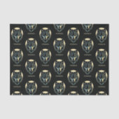 Wolf Gesicht Krieger Fenrir nordische Geschenkverp Seidenpapier (Vorderseite)