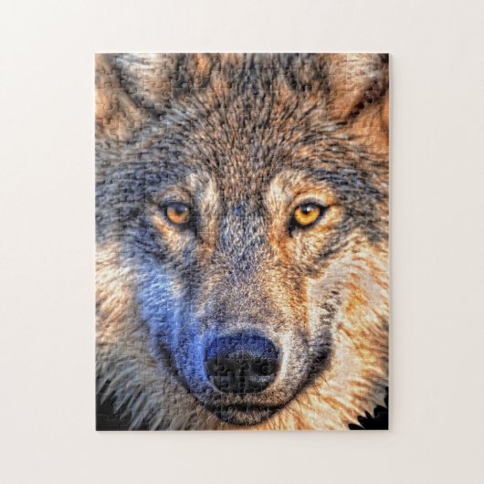 Wolf - Gesicht - Puzzle (Vertikal)