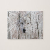 Wolf-Gesicht Puzzle (Horizontal)