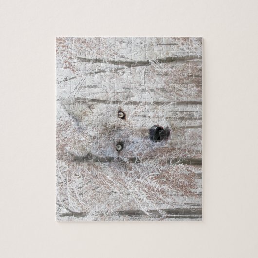 Wolf-Gesicht Puzzle (Vertikal)