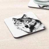 Wolf Getränkeuntersetzer (Linke Seite)