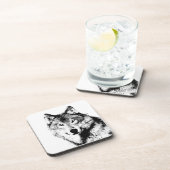 Wolf Getränkeuntersetzer (Rechte Seite)