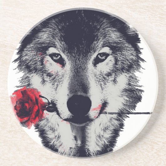 Wolf Getränkeuntersetzer (Vorne)