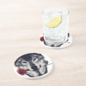 Wolf Getränkeuntersetzer (Seite)