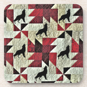 Wolf Getränkeuntersetzer