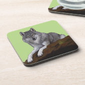 Wolf Getränkeuntersetzer (Linke Seite)