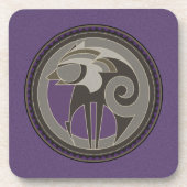 Wolf Getränkeuntersetzer (Vorderseite)